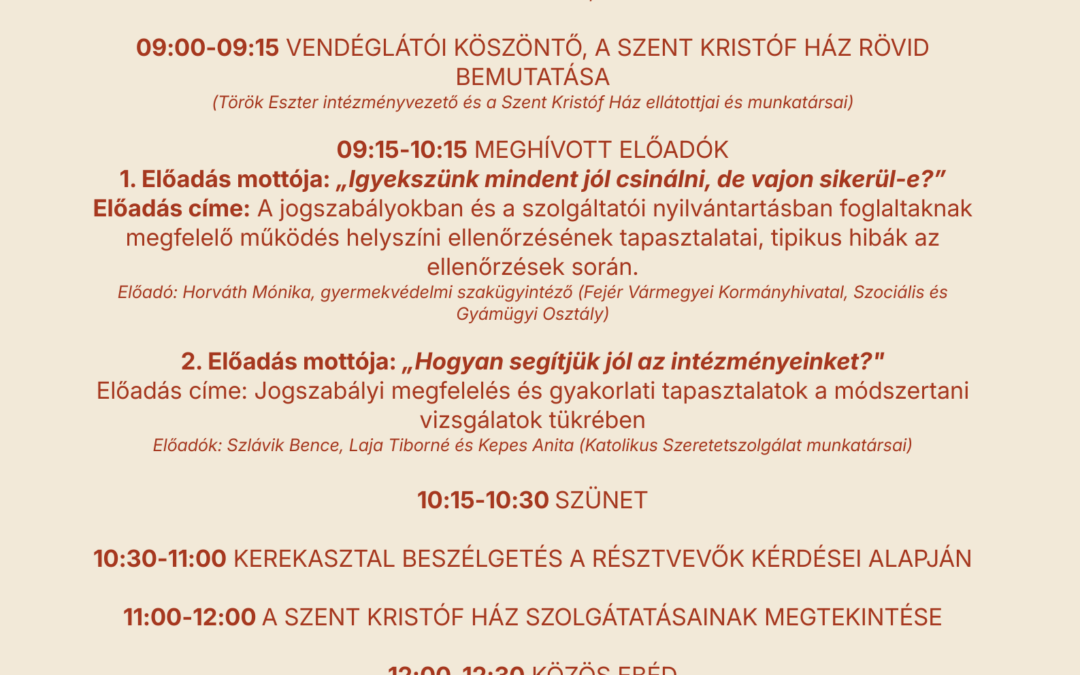 Szakmai konferencia meghívó